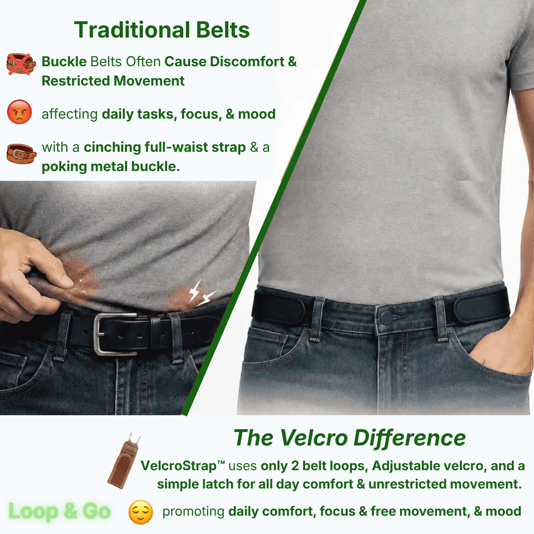VelcroStrap™ 24/7 Comfort Buckle Free Belt